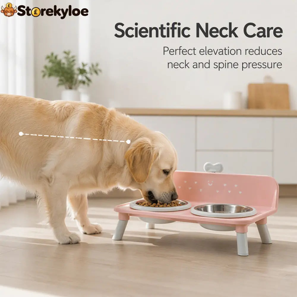 ⏰ Elevated Detachable Pet Double Bowls – Convenient & Pet-Friendly 🐾🥣 - Hot sale