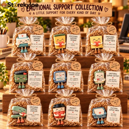 🔥emotional Support Desk Companions🎁funny Coworker Gift With Encouraging Message Card