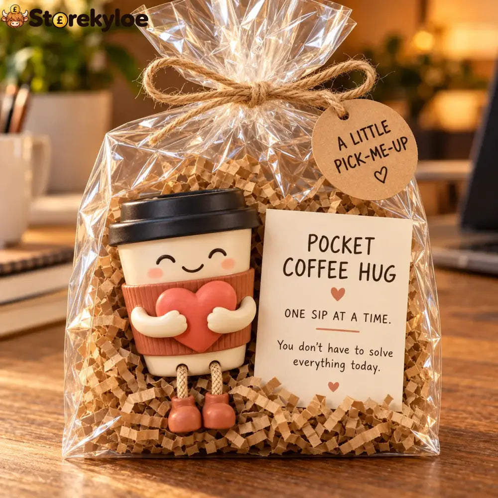 🔥emotional Support Desk Companions🎁funny Coworker Gift With Encouraging Message Card - ☕ Coffee Hug