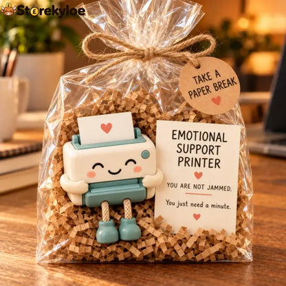 🔥emotional Support Desk Companions🎁funny Coworker Gift With Encouraging Message Card - 🖨️ Printer