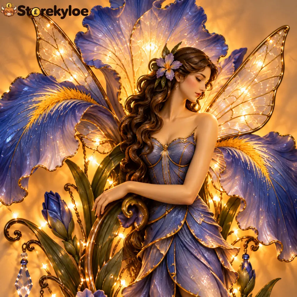 🌹🧚‍♀️Enchanted Flower Fairy Wall Light✨Cascading Floral Decor