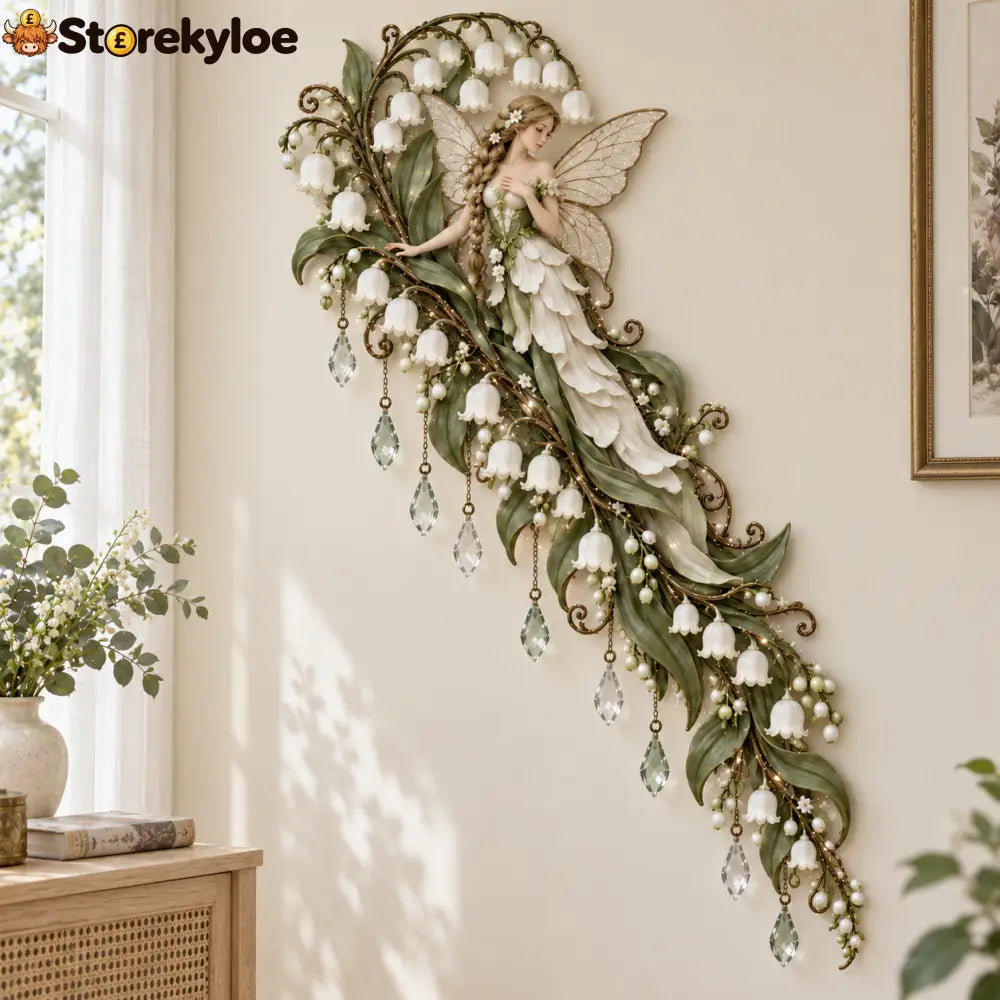 🌹🧚‍♀️Enchanted Flower Fairy Wall Light✨Cascading Floral Decor
