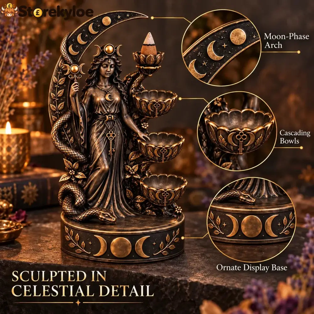 ✨ Enchanted Goddess Backflow Incense Burner – Mystical Home Decor
