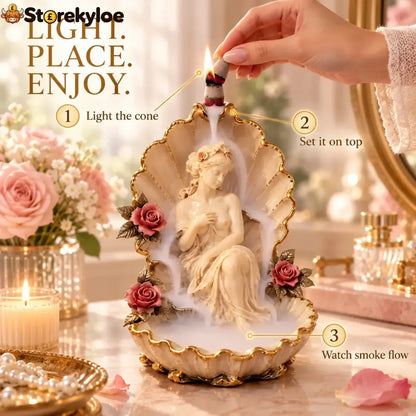 ✨ Enchanted Goddess Backflow Incense Burner – Mystical Home Decor