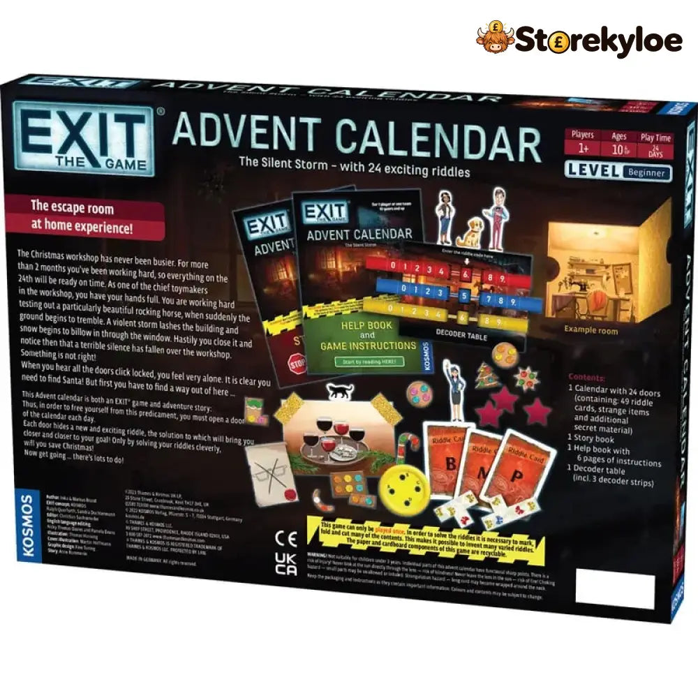 🔎🎄Escape the Workshop! Advent Calendar – 🗝️ ✨ 24 Days of Puzzle Adventure & Fun