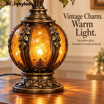 🌹✨ Eternal Bloom – Vintage Rose & Cardinal Table Lamp
