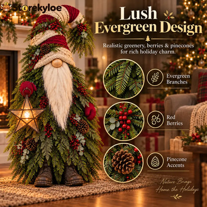 Evergreen Star Gnome™ Lighted Christmas Woodland Decor