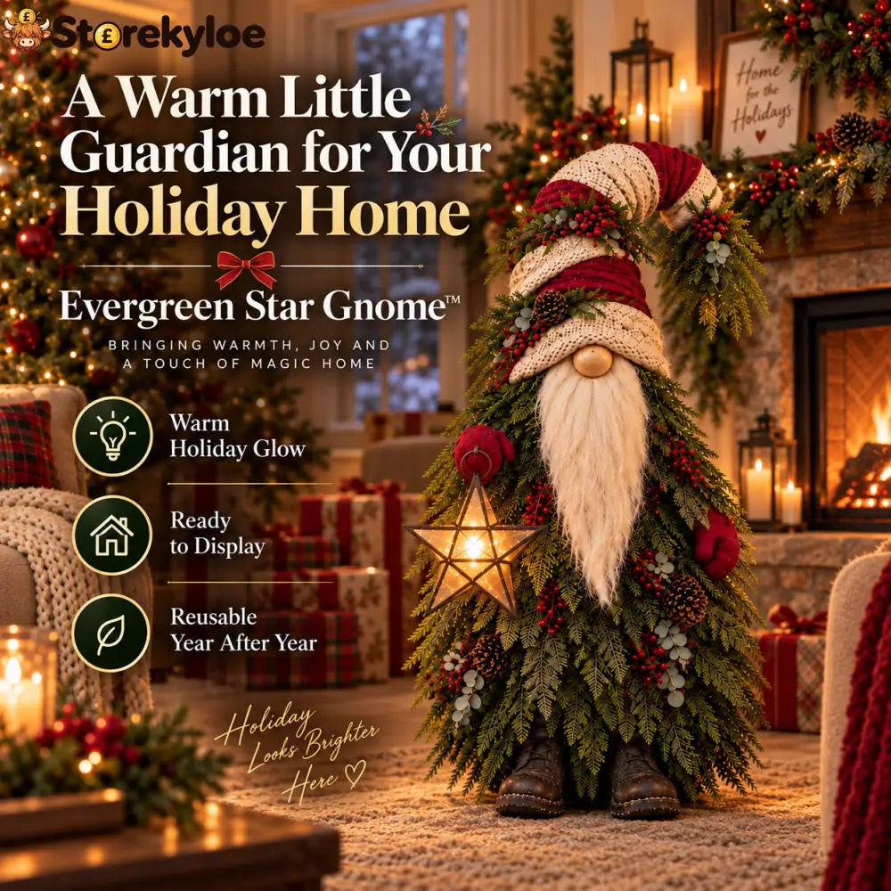 Evergreen Star Gnome™ Lighted Christmas Woodland Decor
