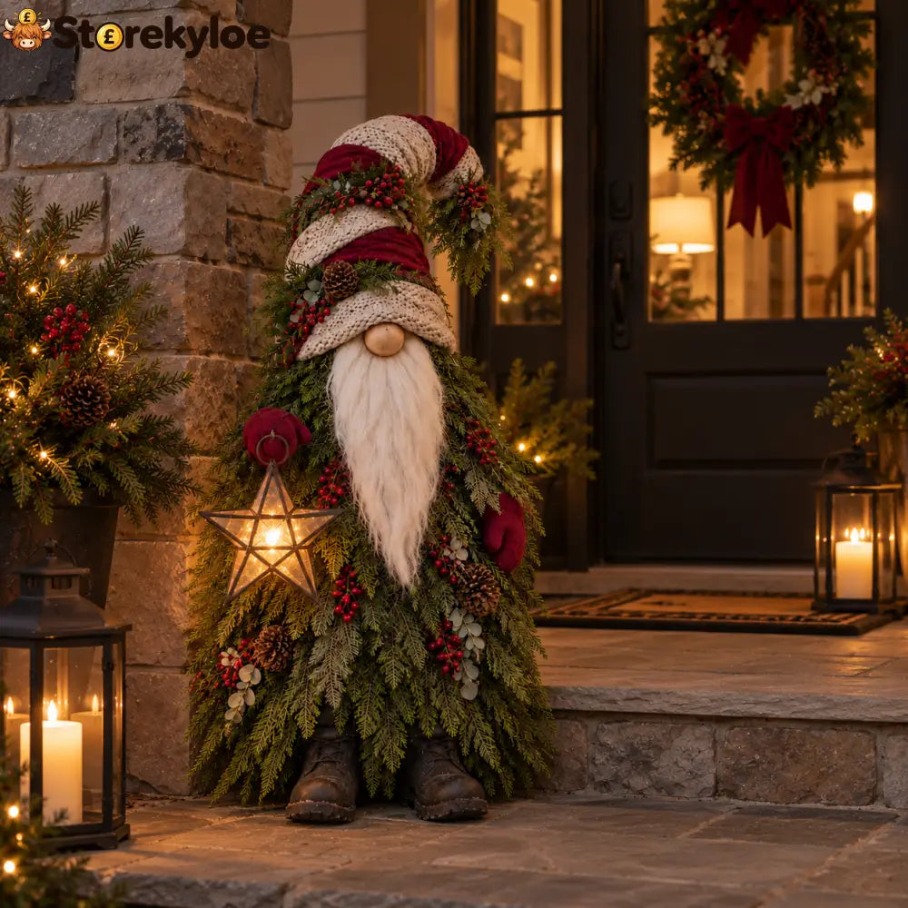 Evergreen Star Gnome™ Lighted Christmas Woodland Decor