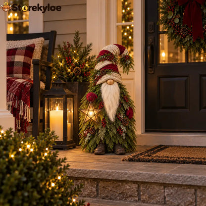 Evergreen Star Gnome™ Lighted Christmas Woodland Decor