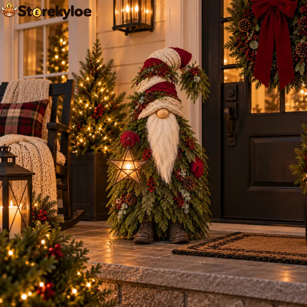 Evergreen Star Gnome™ Lighted Christmas Woodland Decor