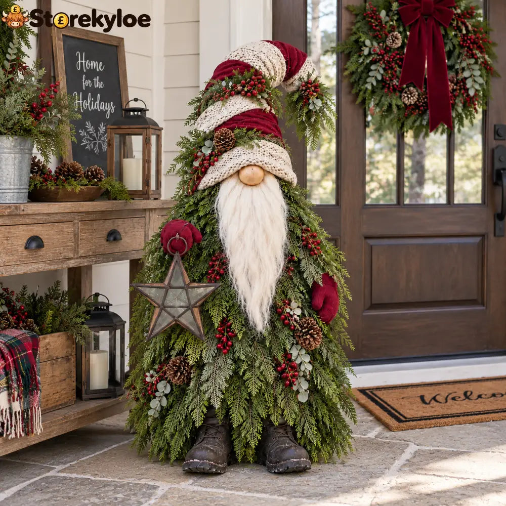 Evergreen Star Gnome™ Lighted Christmas Woodland Decor