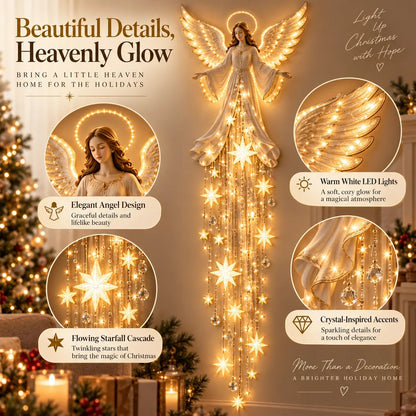 🔥Buy 2 Get Free Shipping🔥Angel Blessing Starfall Wall Light – Heavenly Christmas Wall Decor
