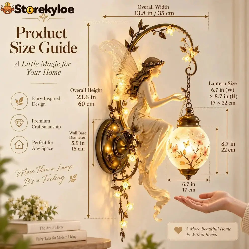 🧚🌸 Fairy Garden Glow Wall Lamp – Whimsical Floral Accent Light for Cozy Spaces