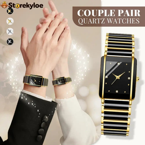 ⌚fashion Ceramic Square Quartz Watch