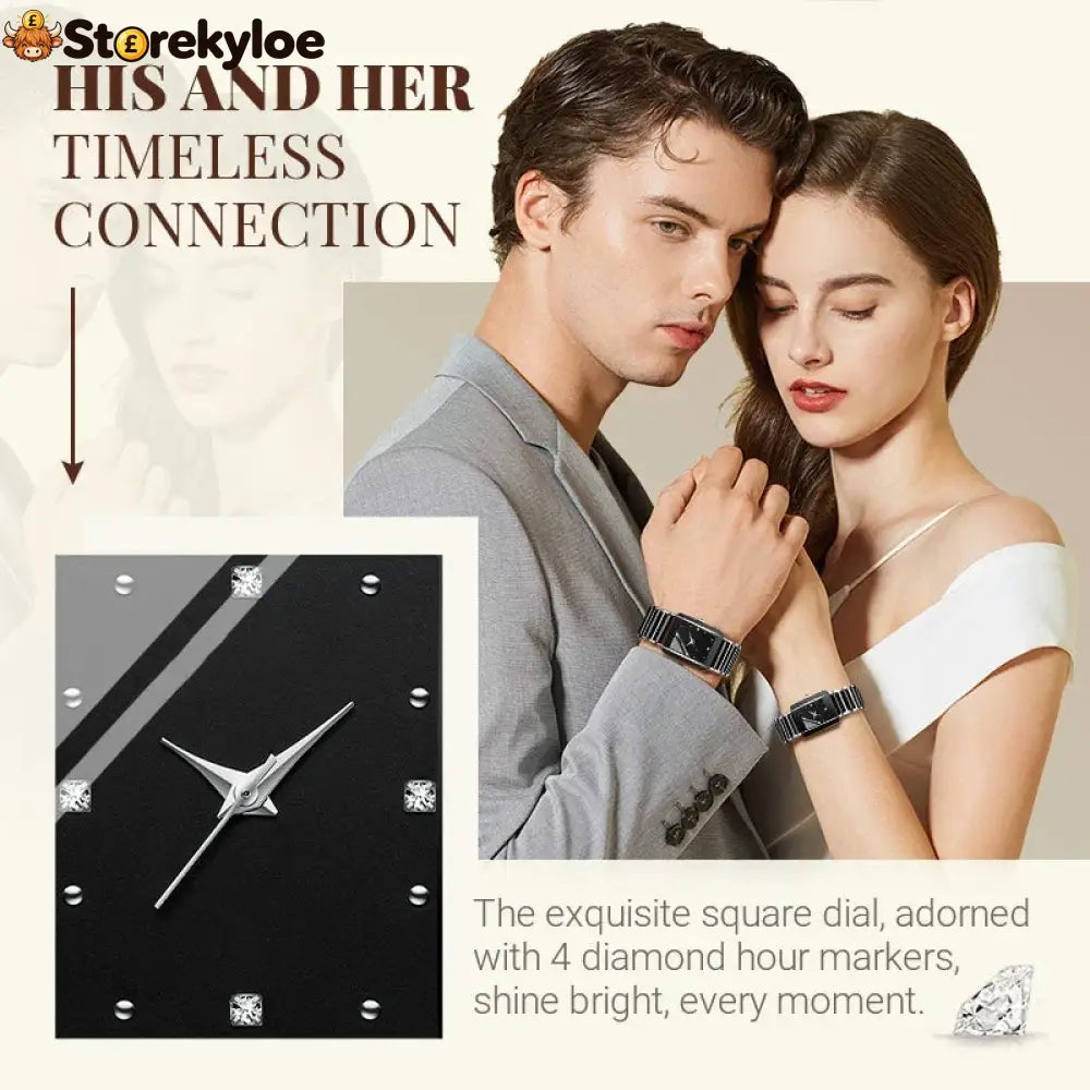 ⌚fashion Ceramic Square Quartz Watch