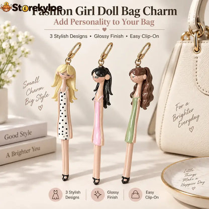 👜✨ Fashion Doll Bag Charms, 3 Stylish Designs to Add Personality to Your Favorite Bag! - ALL