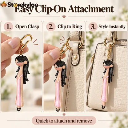 👜✨ Fashion Doll Bag Charms, 3 Stylish Designs to Add Personality to Your Favorite Bag! - ALL