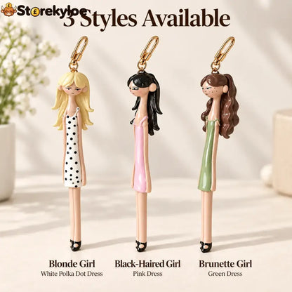 👜✨ Fashion Doll Bag Charms, 3 Stylish Designs to Add Personality to Your Favorite Bag! - Blonde Girl - ALL