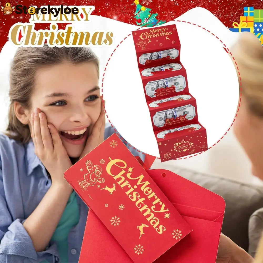 🏆Flash Sale⚡ 50K+ SOLD! Almost Gone-🎅💸Christmas Cash Gift Envelope– A creative way to give cash this Christmas!