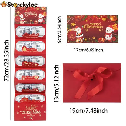 🏆Flash Sale⚡ 50K+ SOLD! Almost Gone-🎅💸Christmas Cash Gift Envelope– A creative way to give cash this Christmas!