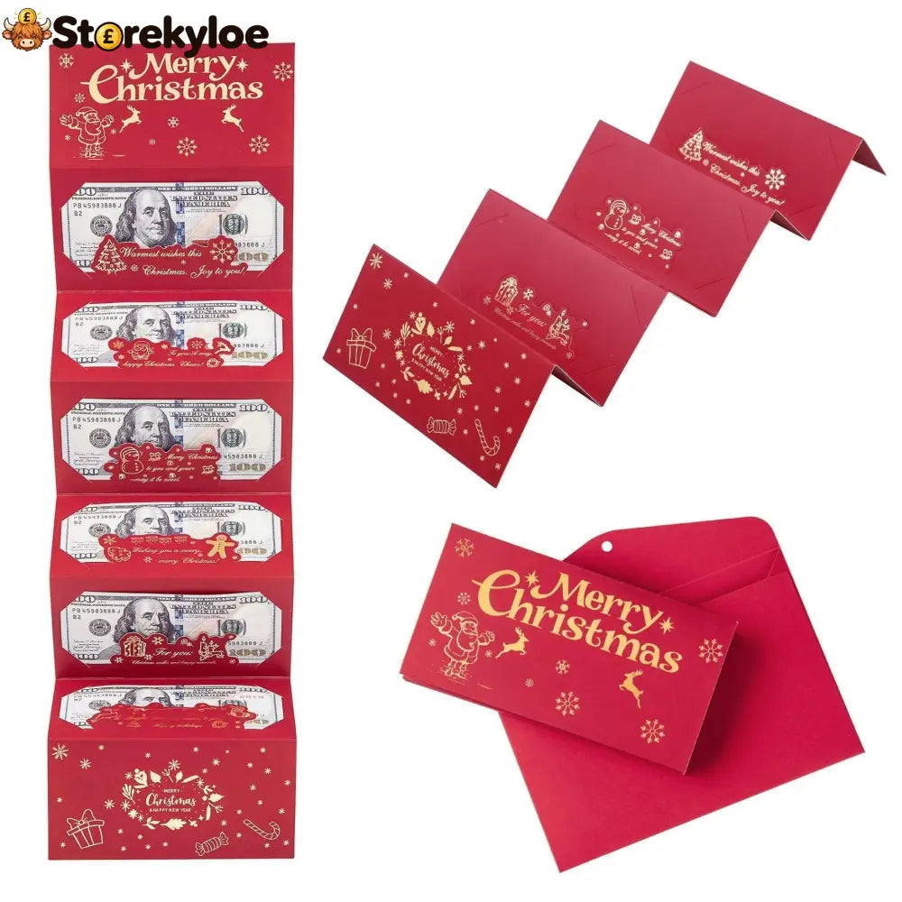 🏆Flash Sale⚡ 50K+ SOLD! Almost Gone-🎅💸Christmas Cash Gift Envelope– A creative way to give cash this Christmas!