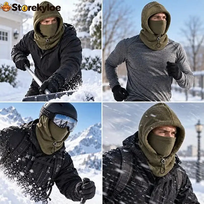 Fleece Double Layer Integrated Hat