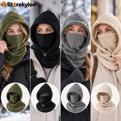 Fleece Double Layer Integrated Hat