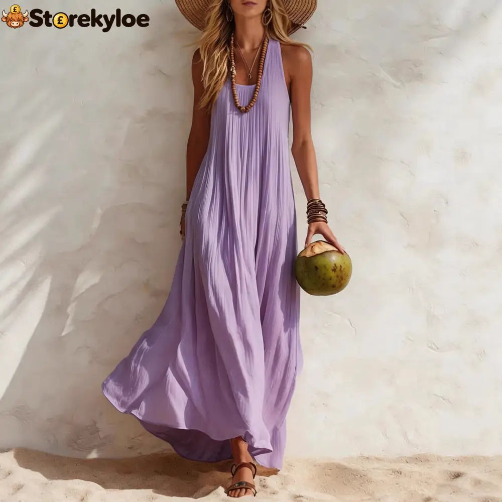 Flowy Halter Maxi Dress