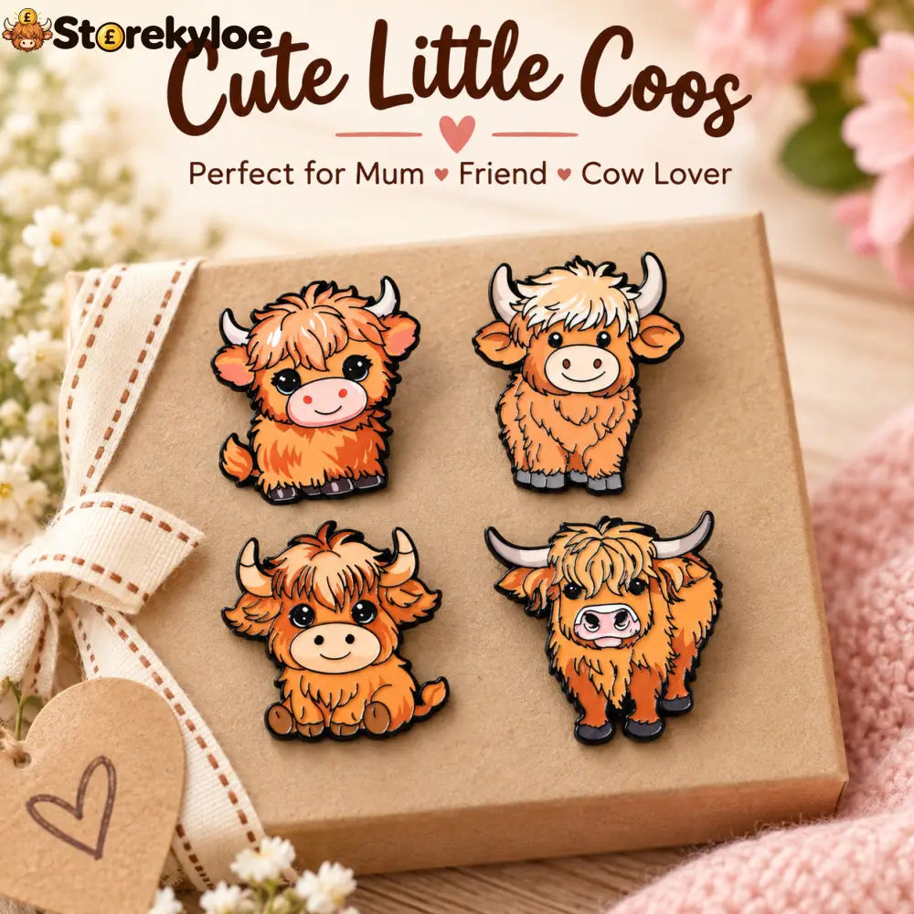 🐄fluffy Long-haired Cow Enamel Pin Cute Furry Cattle Lapel Pin Gift For Farm Animal Lovers