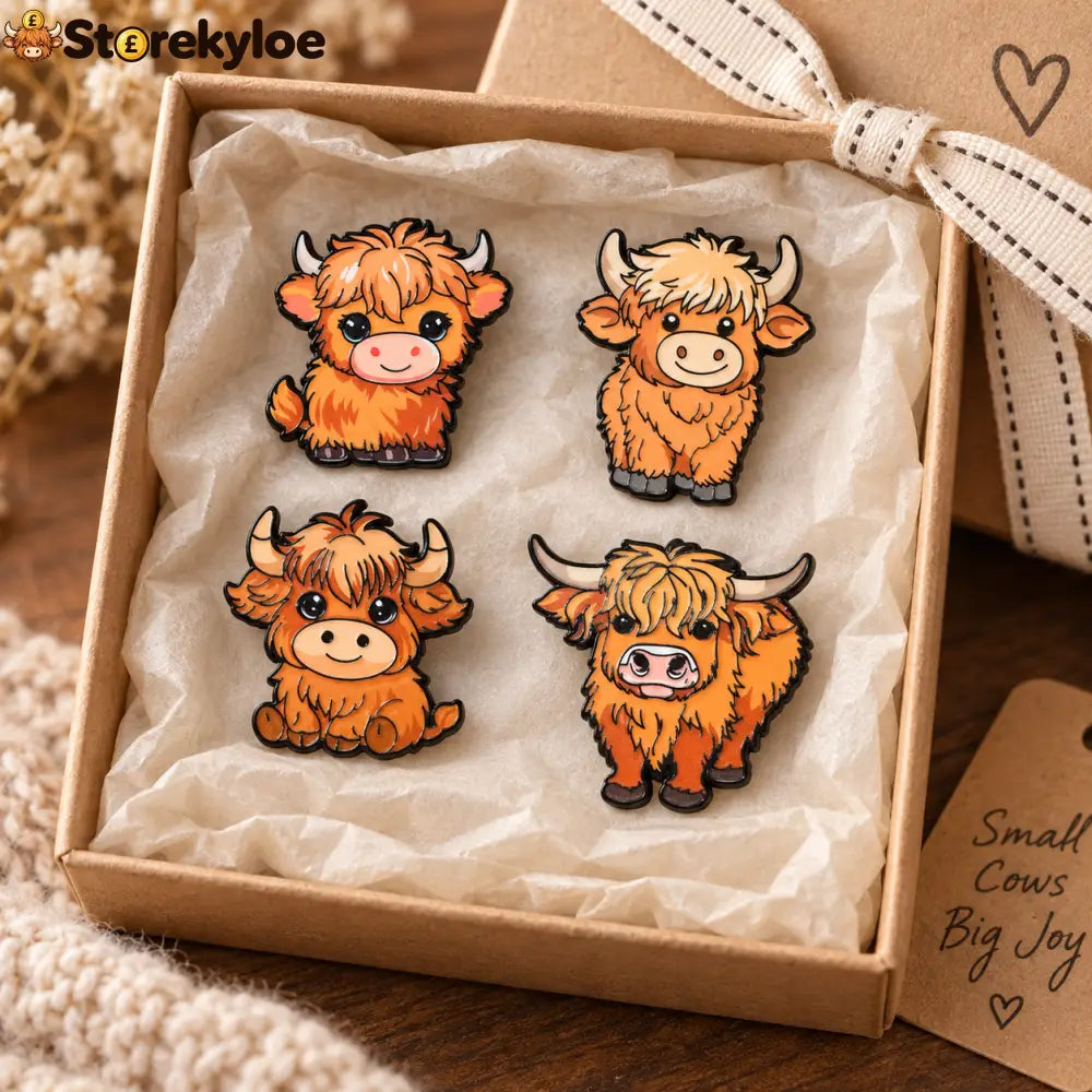 🐄fluffy Long-haired Cow Enamel Pin Cute Furry Cattle Lapel Pin Gift For Farm Animal Lovers