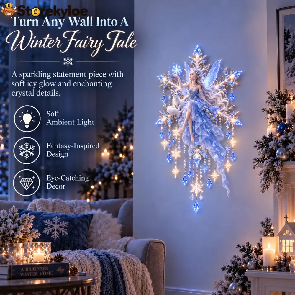 Free shipping,, ❄️Ice Snow Elf Starfall Wall Light
