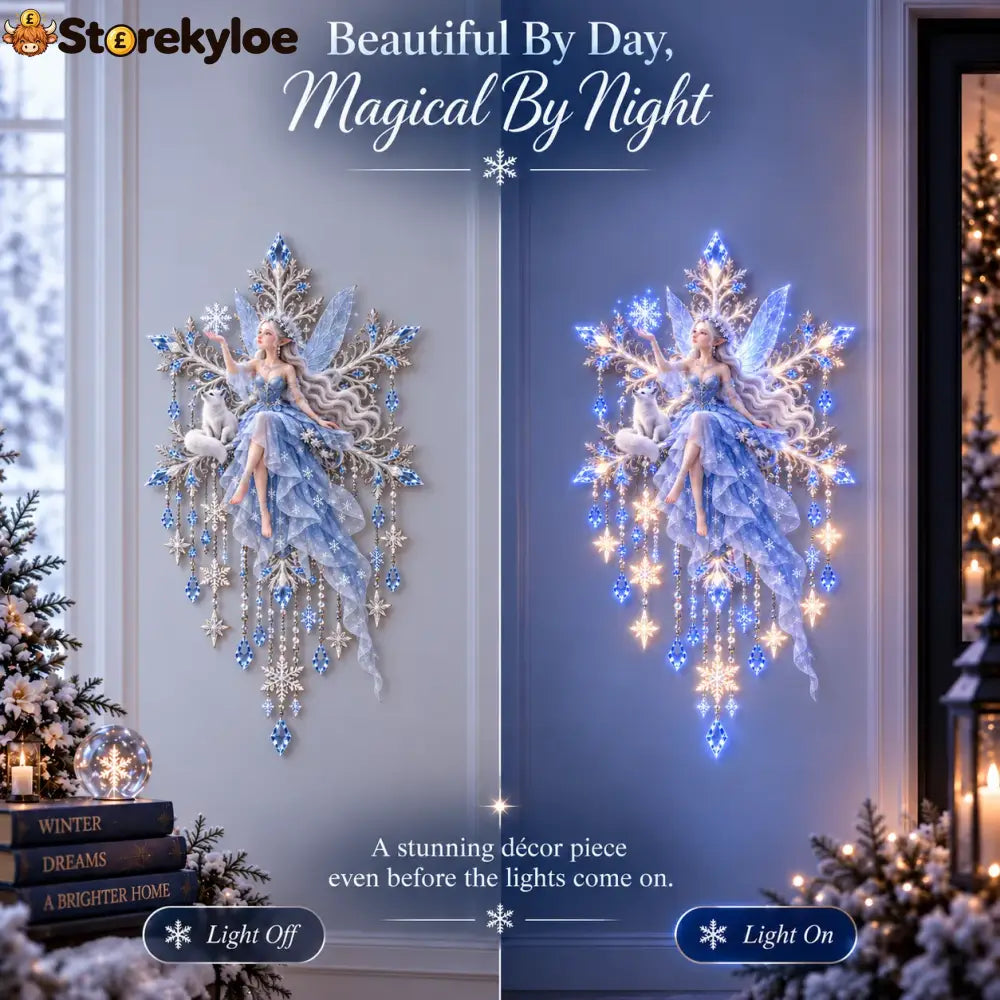 Free shipping,, ❄️Ice Snow Elf Starfall Wall Light