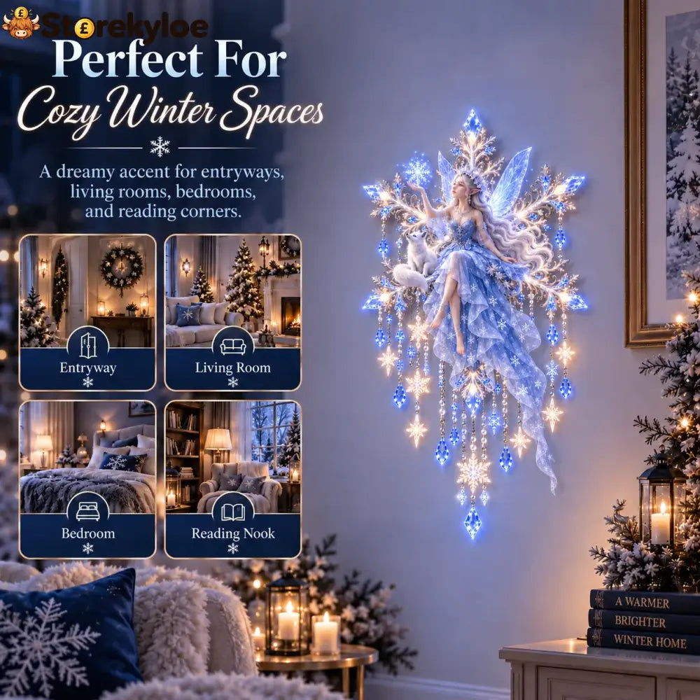 Free shipping,, ❄️Ice Snow Elf Starfall Wall Light