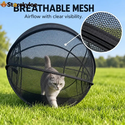 🐱🌿 Freshair Cat Haven™ – Pop-up Mesh Playpen