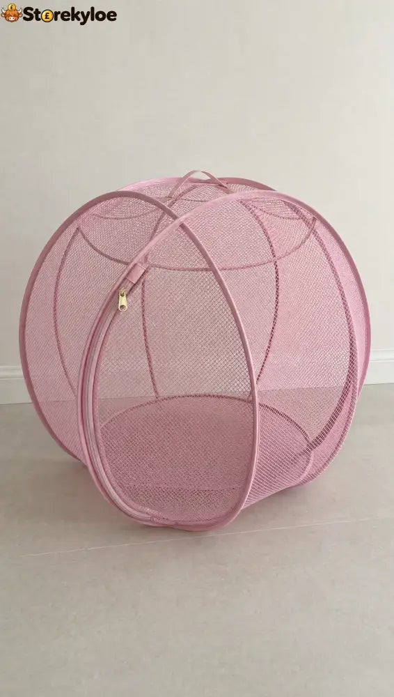 🐱🌿 Freshair Cat Haven™ – Pop-up Mesh Playpen - Pink