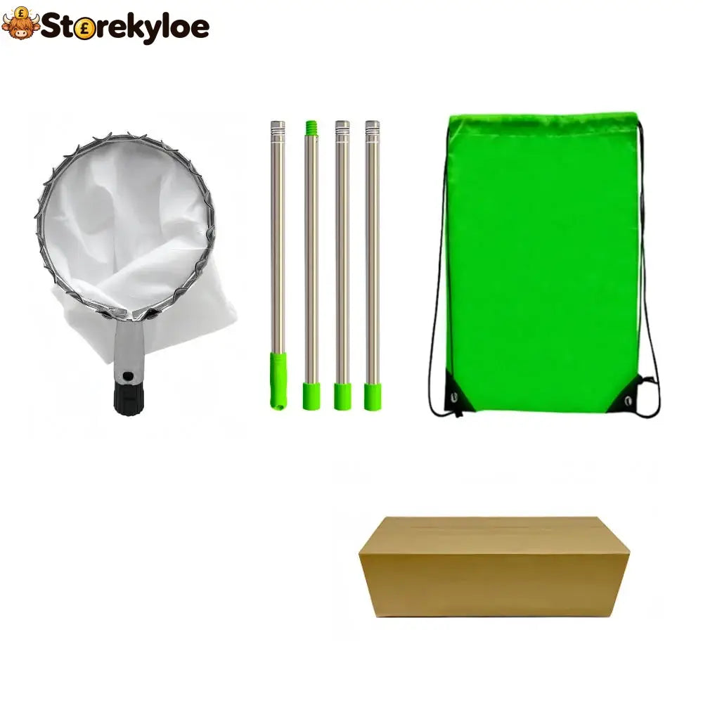 🍎 Fruit Picker with Collection Basket - With stainless-steel telescopic pole – 1.6 m - Tools