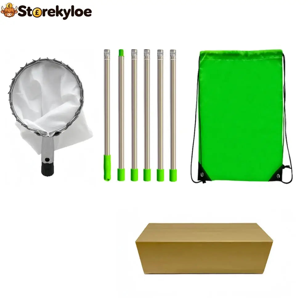 🍎 Fruit Picker with Collection Basket - With stainless-steel telescopic pole – 2.4 m - Tools