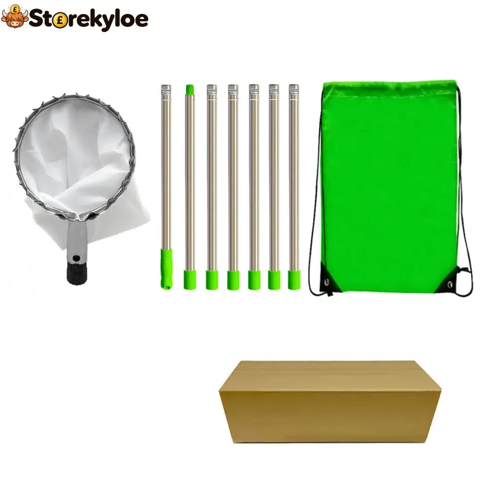 🍎 Fruit Picker with Collection Basket - With stainless-steel telescopic pole – 2.8 m - Tools