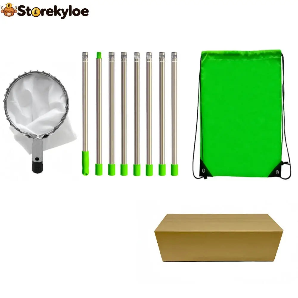 🍎 Fruit Picker with Collection Basket - With stainless-steel telescopic pole – 3.2 m - Tools