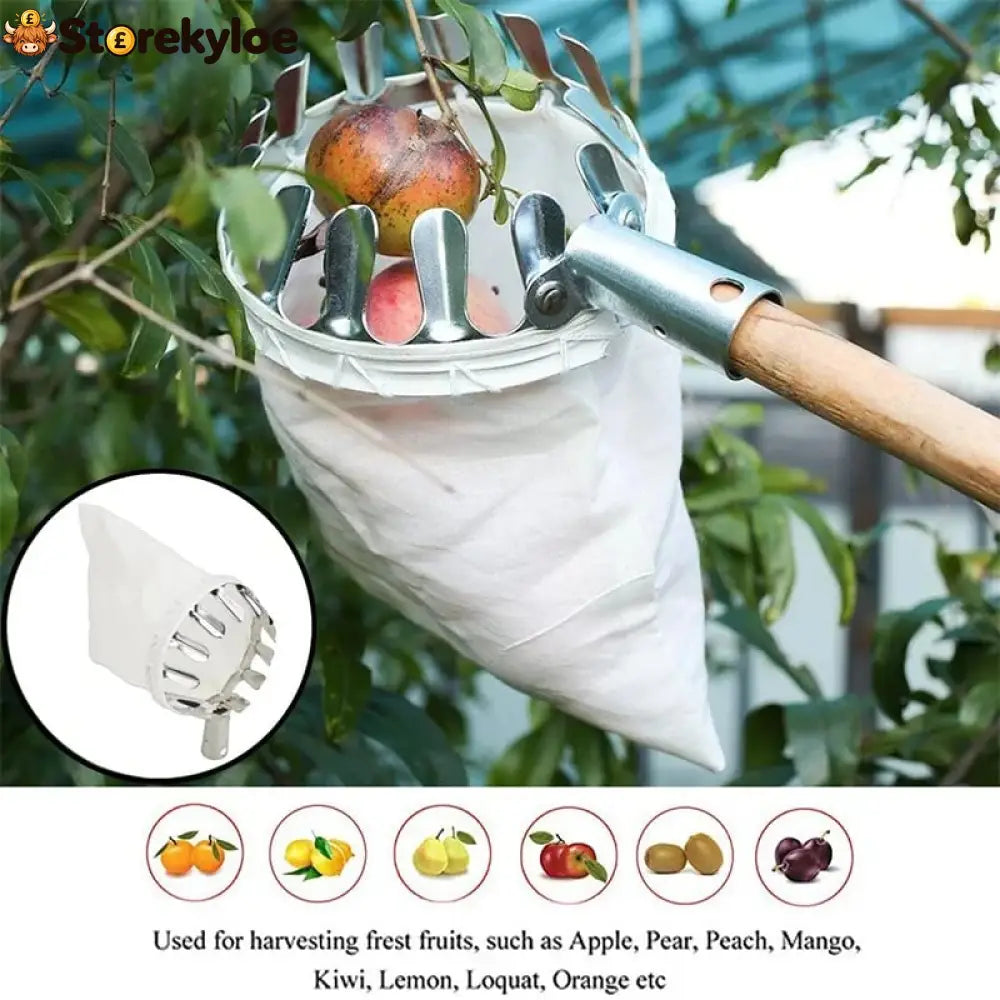 🍎 Fruit Picker with Collection Basket - Tools