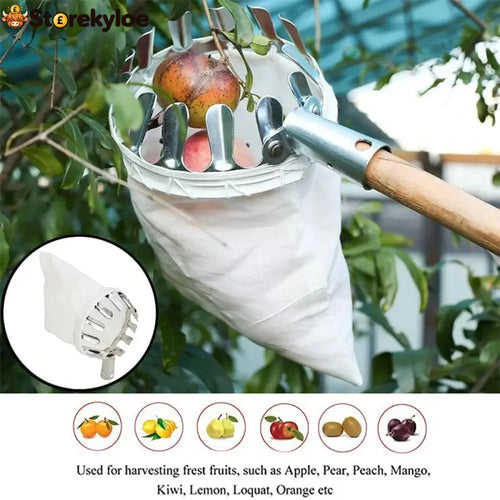 🍎 Fruit Picker with Collection Basket - Tools