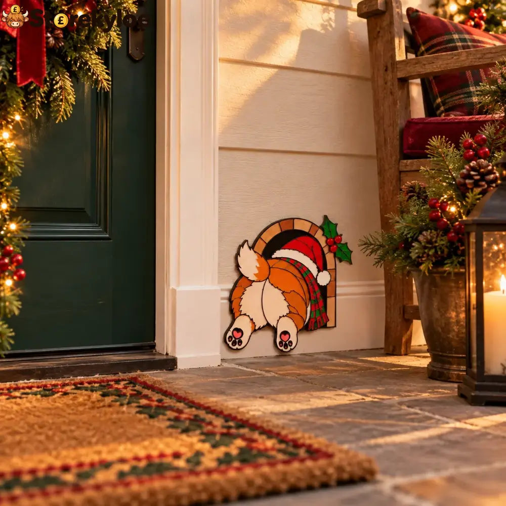 🎁Funny Christmas Baseboard Decorations – 5 Playful Holiday Designs