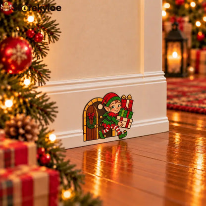 🏅Funny Christmas Baseboard Decorations – 5 Playful Holiday Designs - 🧝 Gift Elf