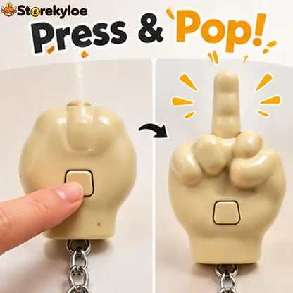 Funny Gesture Keychain Phone Stand - One