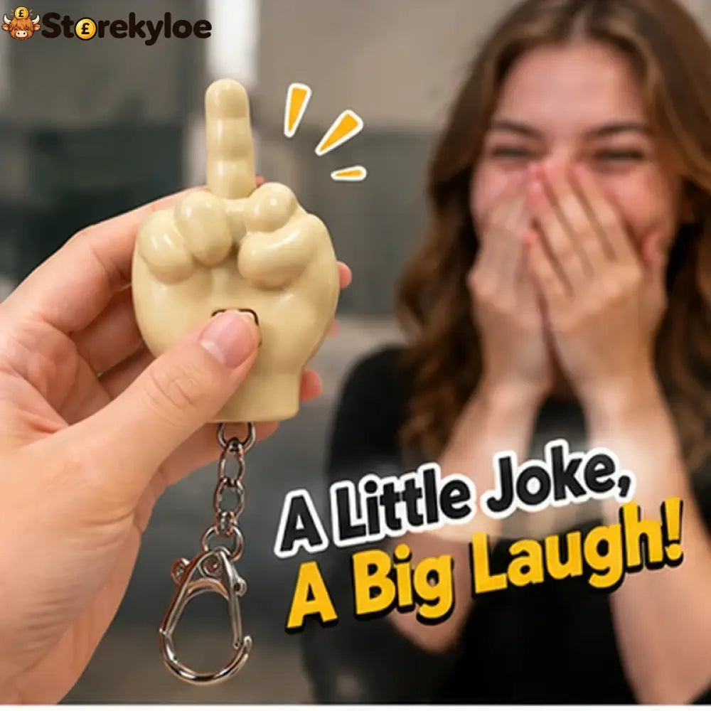 Funny Gesture Keychain Phone Stand - One