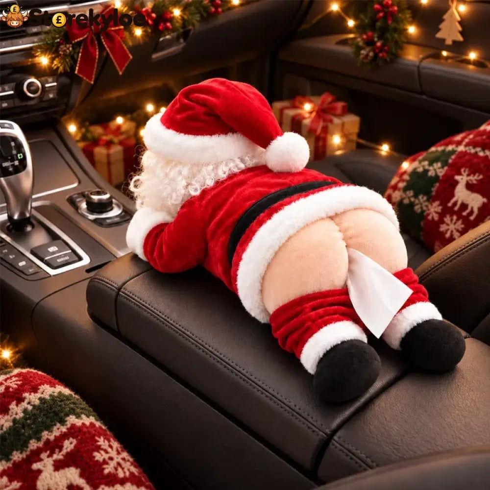 Funny Santa Butt Tissue Box - One