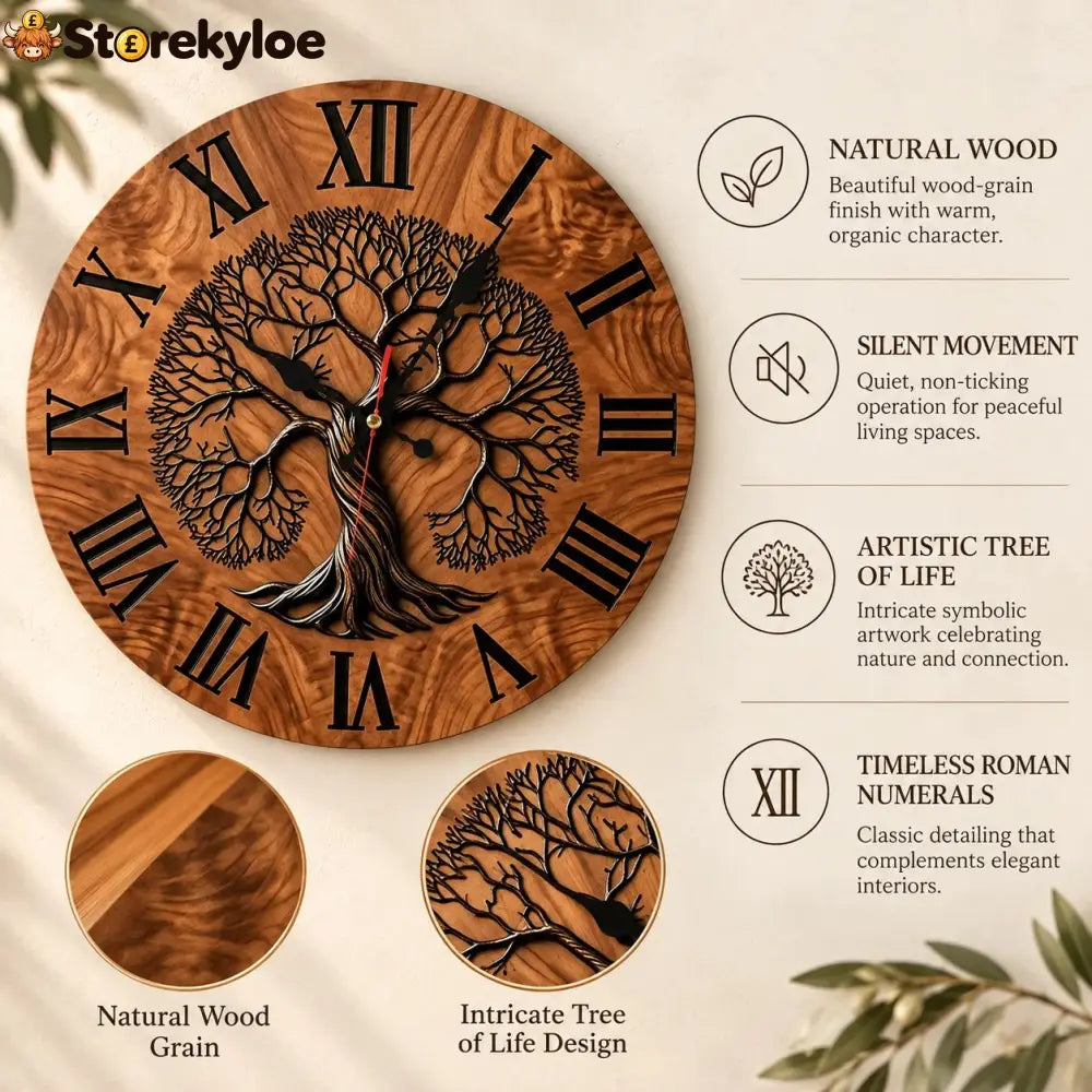 Gaia™ – Tree of Life Wall Clock