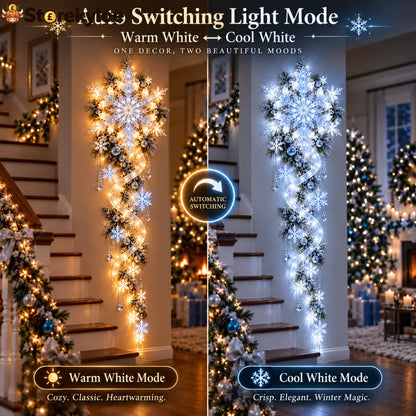 ❄️Giant Snowflake Blizzard Trail™- Let the Snowstorm Glow Indoors