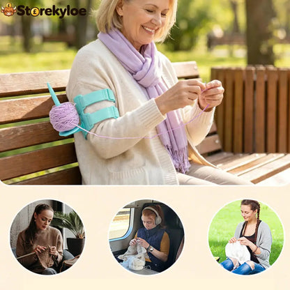 Gift Idea-60% OFF🩷Wearable Arm Yarn Holder with Adjustable Dual Straps